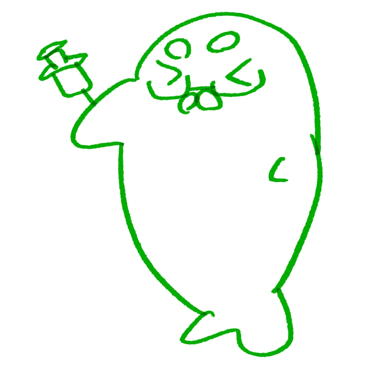 注射されたあざらし